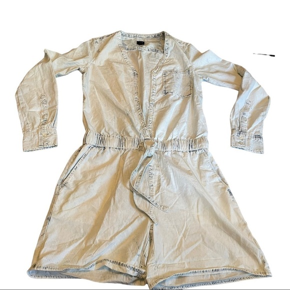 JOE'S Jeans The Drawstring Romper hickory stripe - Picture 5 of 15